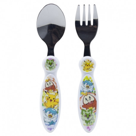 Zestaw 2 sztućców metalowych ELLIPTIKUS POKEMON
