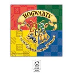   20 sztuk dwuwarstwowych serwetek papierowych 33x33 cm HARRY POTTER HOGWARTS HOUSES