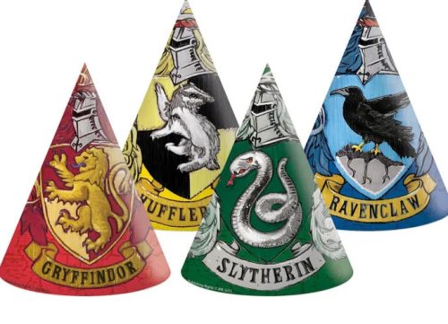 6 papierowych czapek HARRY POTTER HOGWARTS HOUSES