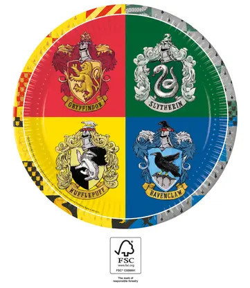 8 sztuka papierowy talerz 23 cm HARRY POTTER