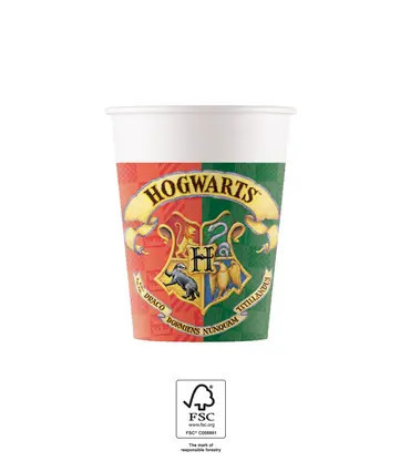 8 sztuka papierowy kubek 200 ml HARRY POTTER