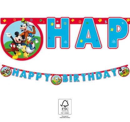 1 papierowa obrus 120x180cm MICKEY ROCK THE HOUSE