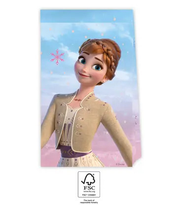 4 sztuki papierowych torebek na przyjęcie FROZEN 2 WIND SPIRIT
