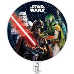 8 sztuka papierowy talerz 23 cm STAR WARS GALAXY