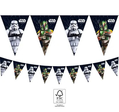 Papierowa flaga trójkątna STAR WARS GALAXY