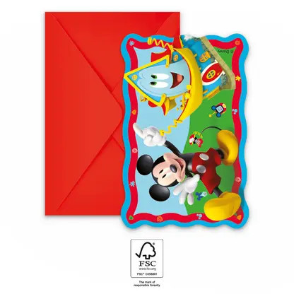 8 talerzy papierowych 20cm MICKEY ROCK THE HOUSE