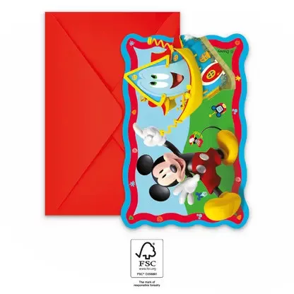 8 talerzy papierowych 20cm MICKEY ROCK THE HOUSE