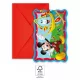 8 talerzy papierowych 20cm MICKEY ROCK THE HOUSE