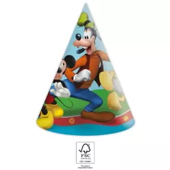 6 zaproszeń urodzinowych i kopert MICKEY ROCK THE HOUSE