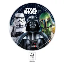 8 sztuka papierowy talerz 20 cm STAR WARS GALAXY