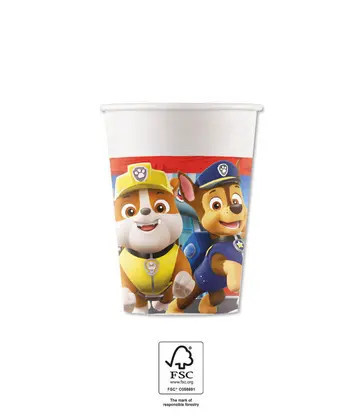 8 sztuk Kubki papierowe 200 ml Psi Patrol