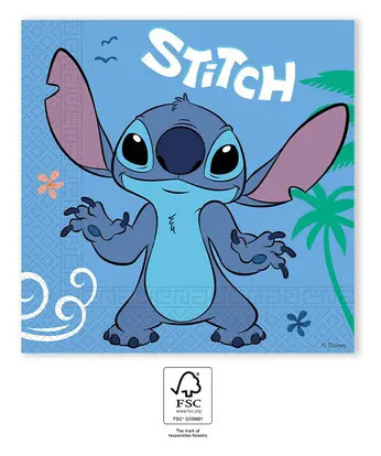 20 SZTUK 2-WARSTWOWE SERWETKI PAPIEROWE 33x33cm FSC STITCH & ANGEL
