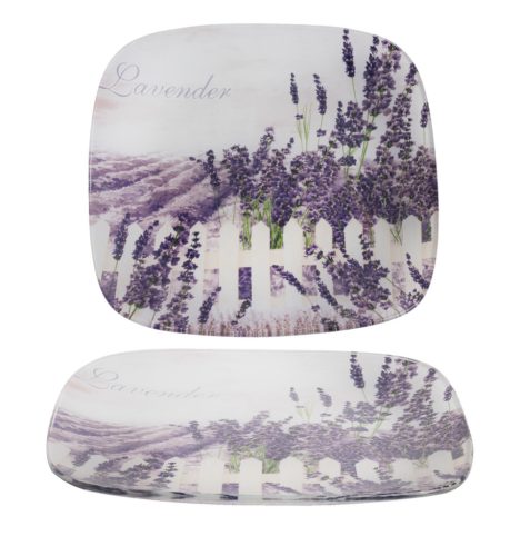 POT SQUARE LAVENDER 20