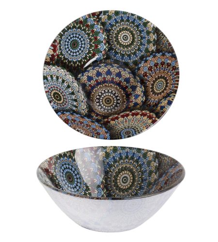 GŁĘBOKI TALERZ MANDALA   14,5