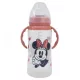 BUTELKA DLA NIEMOWLĄT 350 ML - Z KUBEŁKIEM Z SILIKONU MINNIE MOUSE