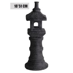 Lampion CZARNY/ŻÓŁTY MOTYW INDYJSKI 23CM