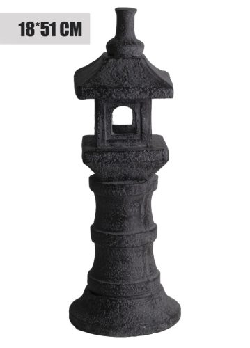 Lampion CZARNY/ŻÓŁTY MOTYW INDYJSKI 23CM