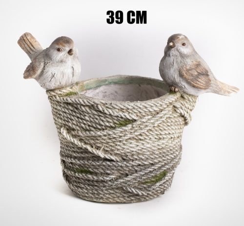 ZEW.DONICA 2PTAK SZARY/ZIELONY39