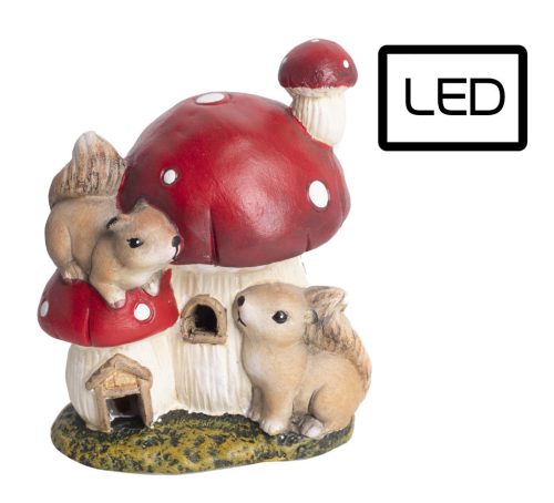 GRZYB DOM+LED+WIEWIÓRKI 10*7