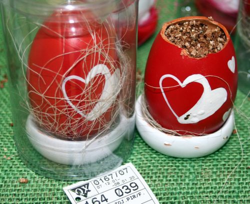 ŁYŻKA DEKOR. JAJKO PIS./CZ.102SR