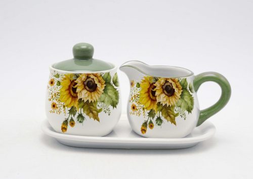 MILK+SUGAR HOLDER SUNFLOWER
