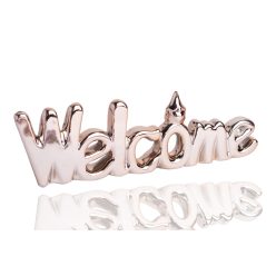 PORCELIK NAPIS "WELCOME" ROZOWEZŁOTO 19,7