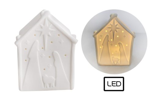 LED DOM Z GWIAZDĄ BIAŁY 12,5
