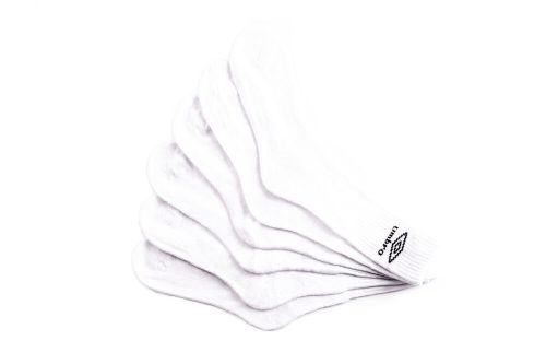 Unisex bawełniane skarpetki sportowe - 3 pary - 43-46 - białe - Umbro
