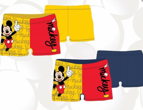 Kąpielowe spodenki chłopięce Mickey Mouse - kąpielowe szorty - granatowe - 98