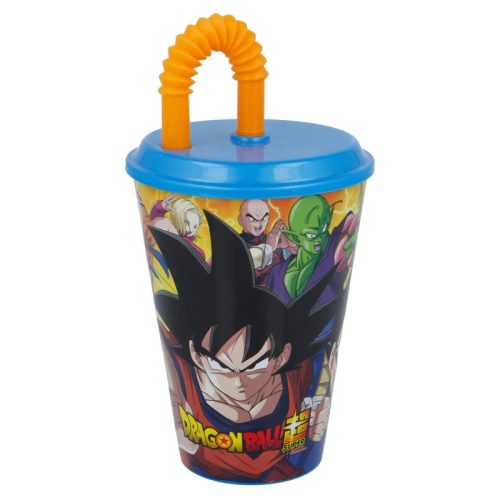 Dragon Ball plastikowy kubek ze słomką - 430 ml