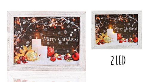 OBRAZ + 2 LED + ELF + RAMKA 2GY22 * 17