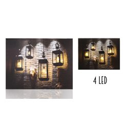 Obraz+4LED 4WISZĄCE LAMPY 40*30