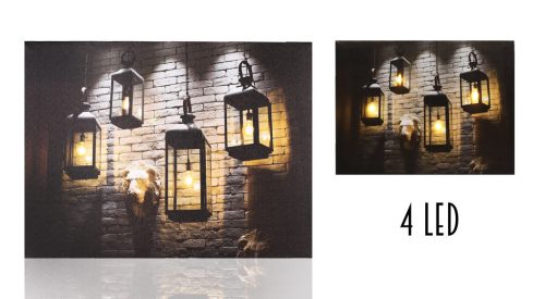 Obraz+4LED 4WISZĄCE LAMPY 40*30