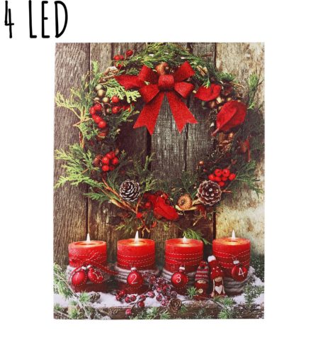 Obraz+4LED KOSZ+4ELFÓW30*40