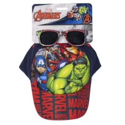   Komplet czapka baseballowa + okulary przeciwsłoneczne - Avengers