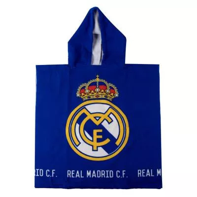 Real Madrid gyorsan száradó poncsó gyerekeknek 55x55cm