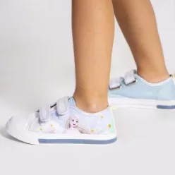   Dziecięce bawełniane buty sportowe Disney Frozen z podświetlaną podeszwą