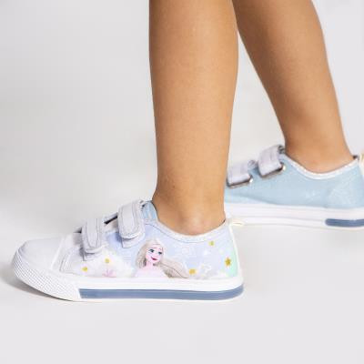 Dziecięce bawełniane buty sportowe Disney Frozen z podświetlaną podeszwą