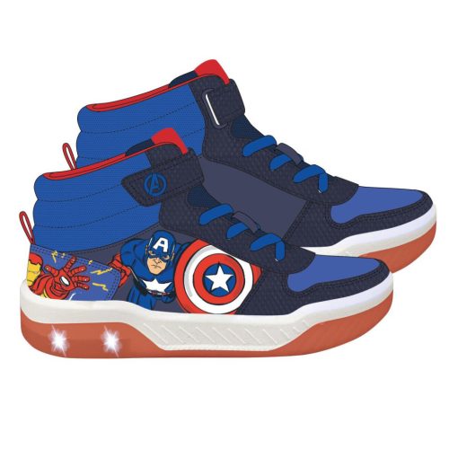Buty uliczne dla dzieci Avengers z diodami LED, migające i świecące