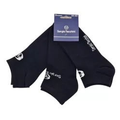   Sergio Tacchini bawełniane skarpetki na podkolanówki - 3 pary/opakowanie - białe - 39-42