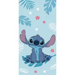   Disney Stitch Blue 100% bawełniane ręcznik plażowy - 70x140 cm