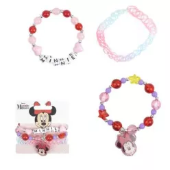Zestaw 3 bransoletek Minnie Mouse'a