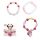 Zestaw 3 bransoletek Minnie Mouse'a