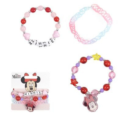 Zestaw 3 bransoletek Minnie Mouse'a