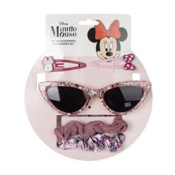   Zestaw piękności Minnie Mouse'a, okulary przeciwsłoneczne + spinka do włosów + gumka do włosów