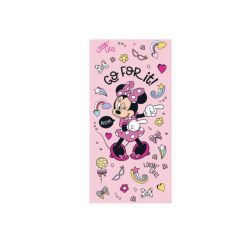   Disney Minnie Mouse dziecięcy ręcznik plażowy - 100% bawełna - 70x140 cm - różowy