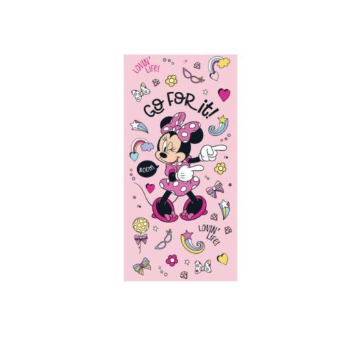 Disney Minnie Mouse dziecięcy ręcznik plażowy - 100% bawełna - 70x140 cm - różowy