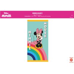   Disney Minnie myszka dziecięcy ręcznik plażowy - 100% bawełna - 70x140 cm - zielony