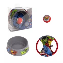   Zestaw zabawek dla psa Marvel, miska + piłka tenisowa + frisbee