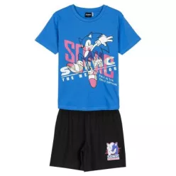 Sonic dziecięcy krótki piżama 100% bawełny